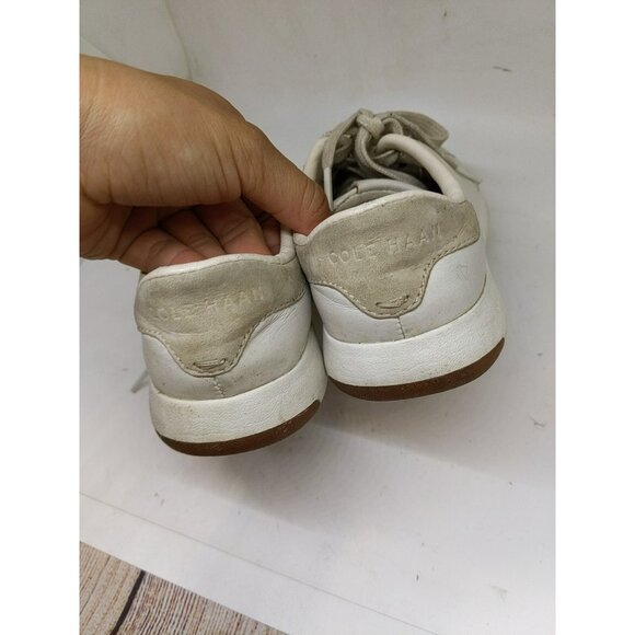 Cole Haan Women's Grand Crosscourt Ii Sneakers White Leather 5.5 US USED - Picture 10 of 12